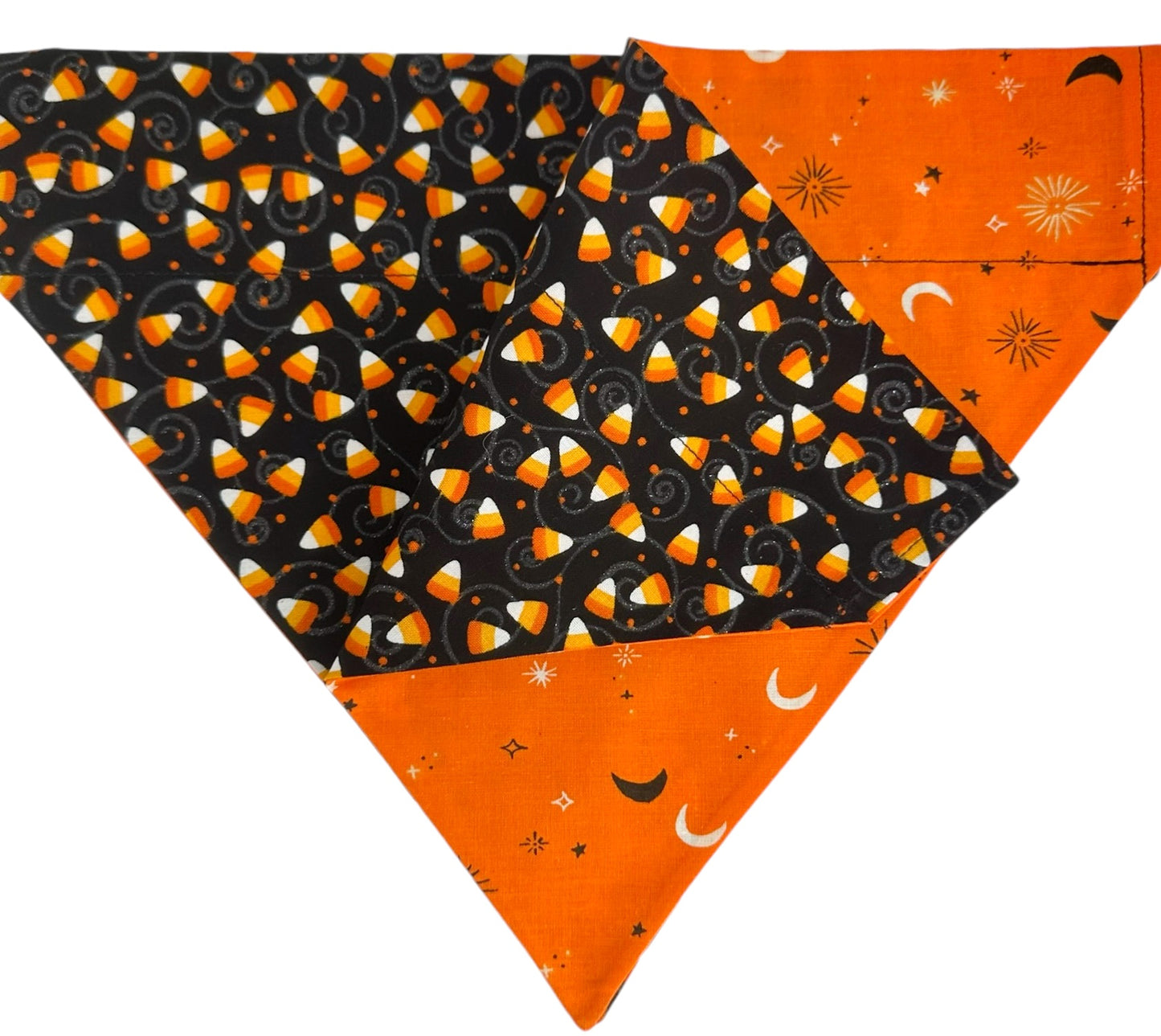 Celestial Candy Corn Handmade Reversible Slip-on Bandana