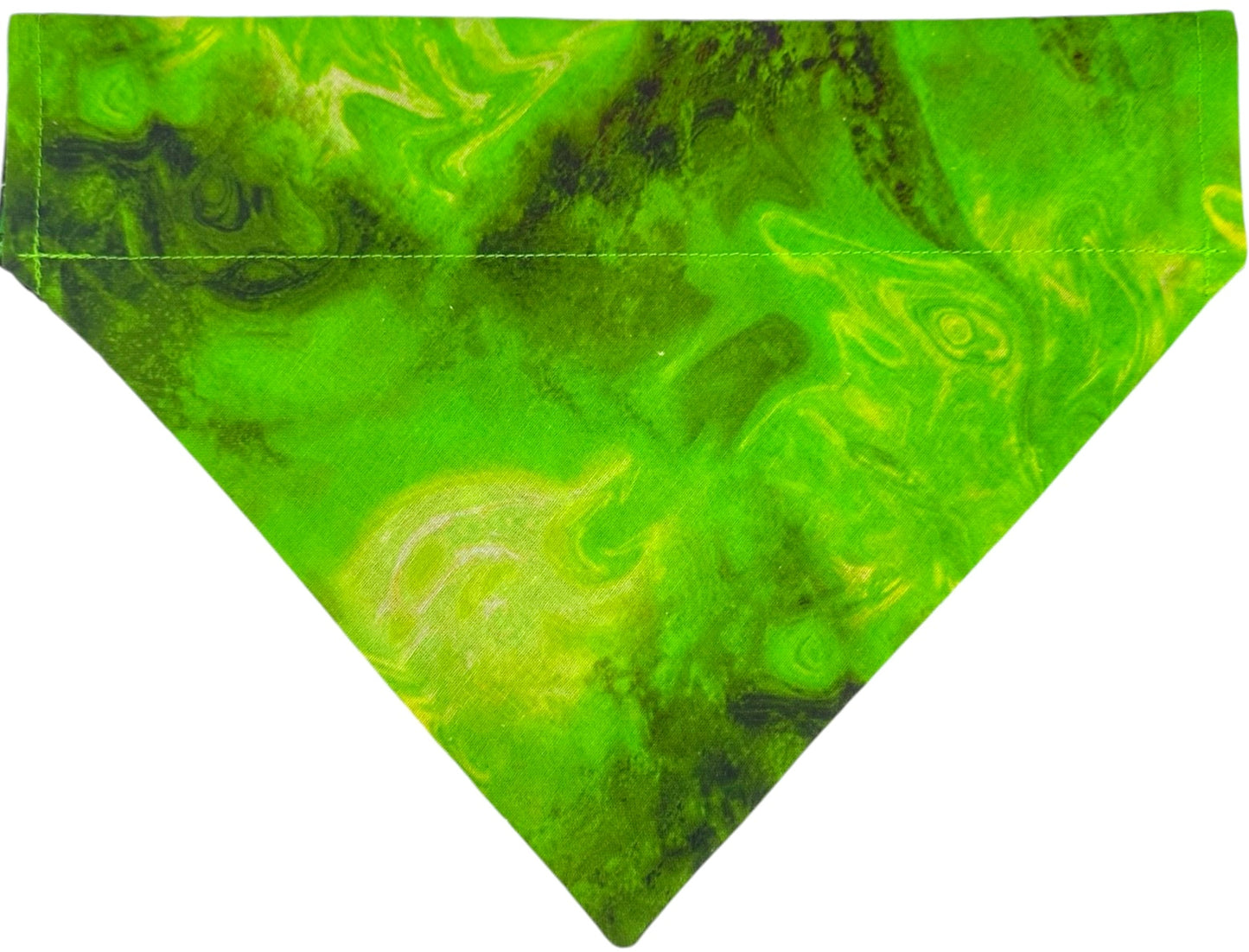 Acid Skull and Bones Glow-In-The-Dark Handmade Reversible Slip-on Bandana