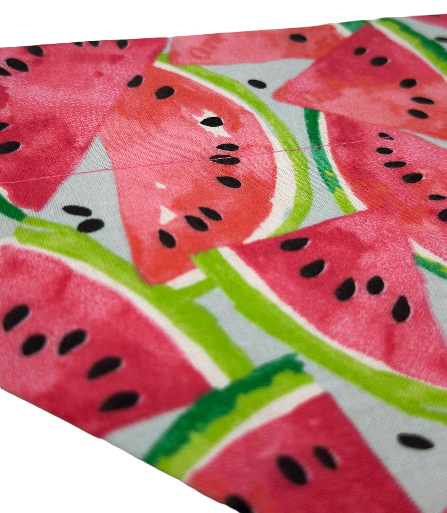 Watermelon and Pink Picnic Handmade Reversible Slip-on Bandana