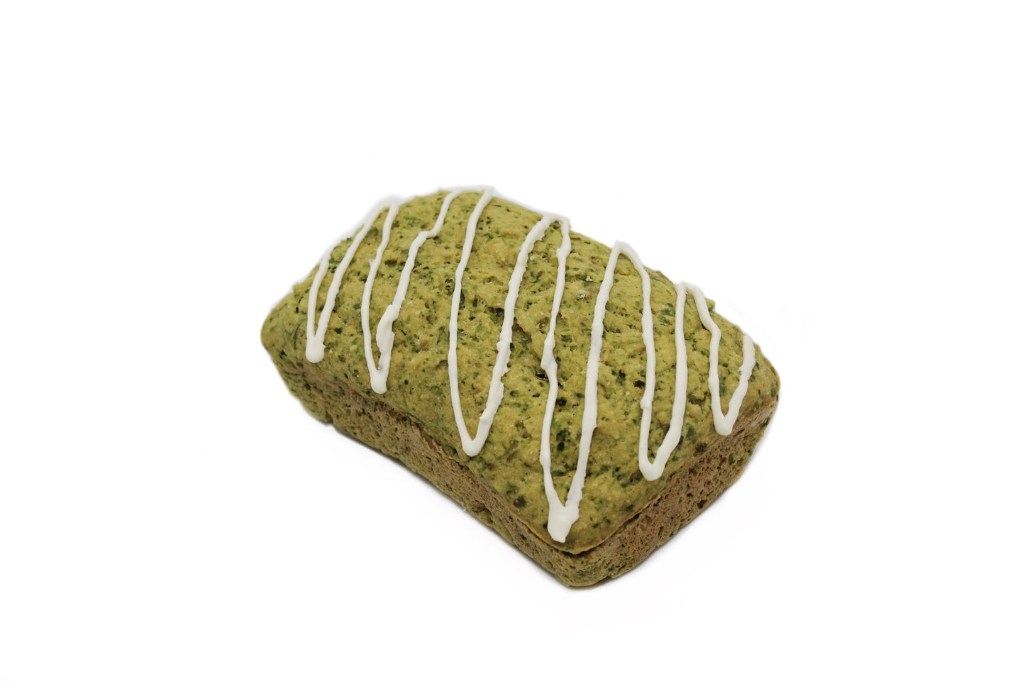 A single green tasty Broccoli and Peas loaf.