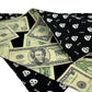 100 Bones Glow-in-the-Dark Handmade Reversible Slip-on Bandana