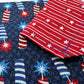 Fireworks and Stripes Handmade Reversible Slip-on Bandana