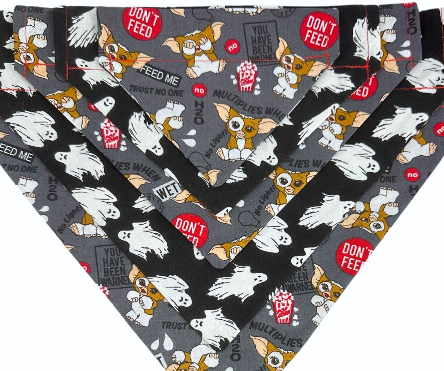 Ghastly Gremlins Glow-In-The-Dark Handmade Reversible Slip-on Bandana