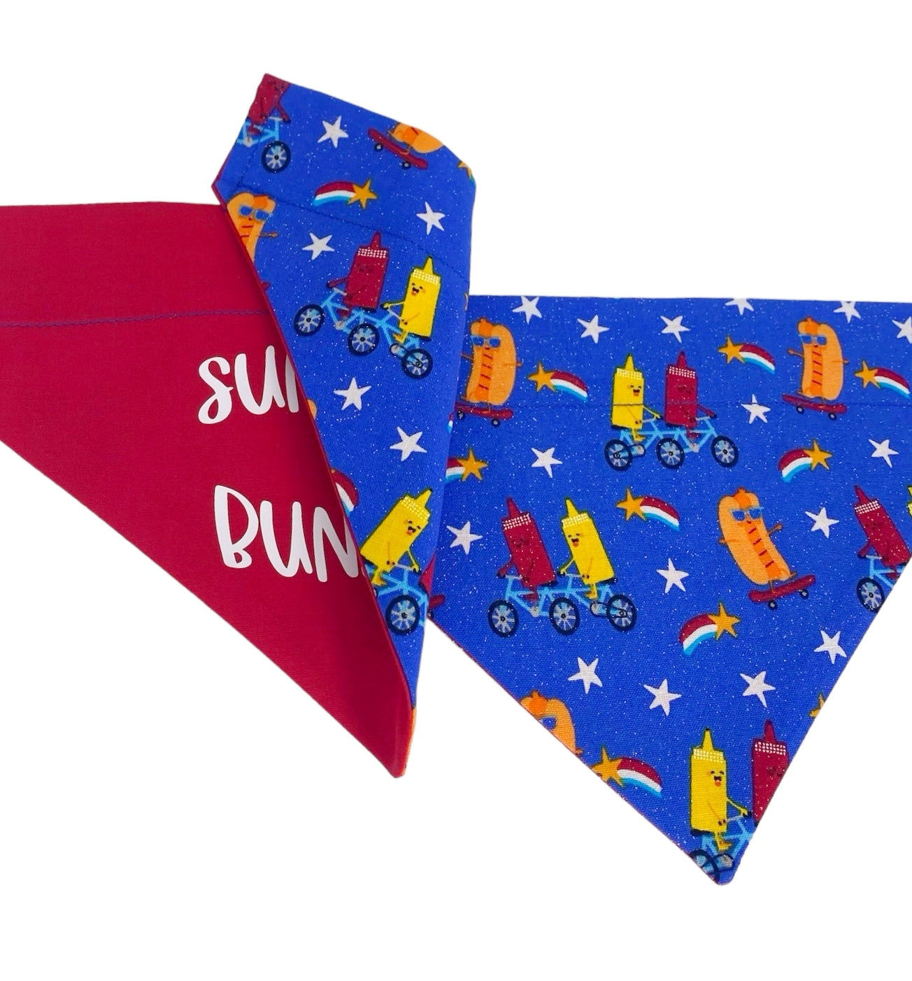 Sun’s Out Buns Out Handmade Reversible Slip-on Bandana