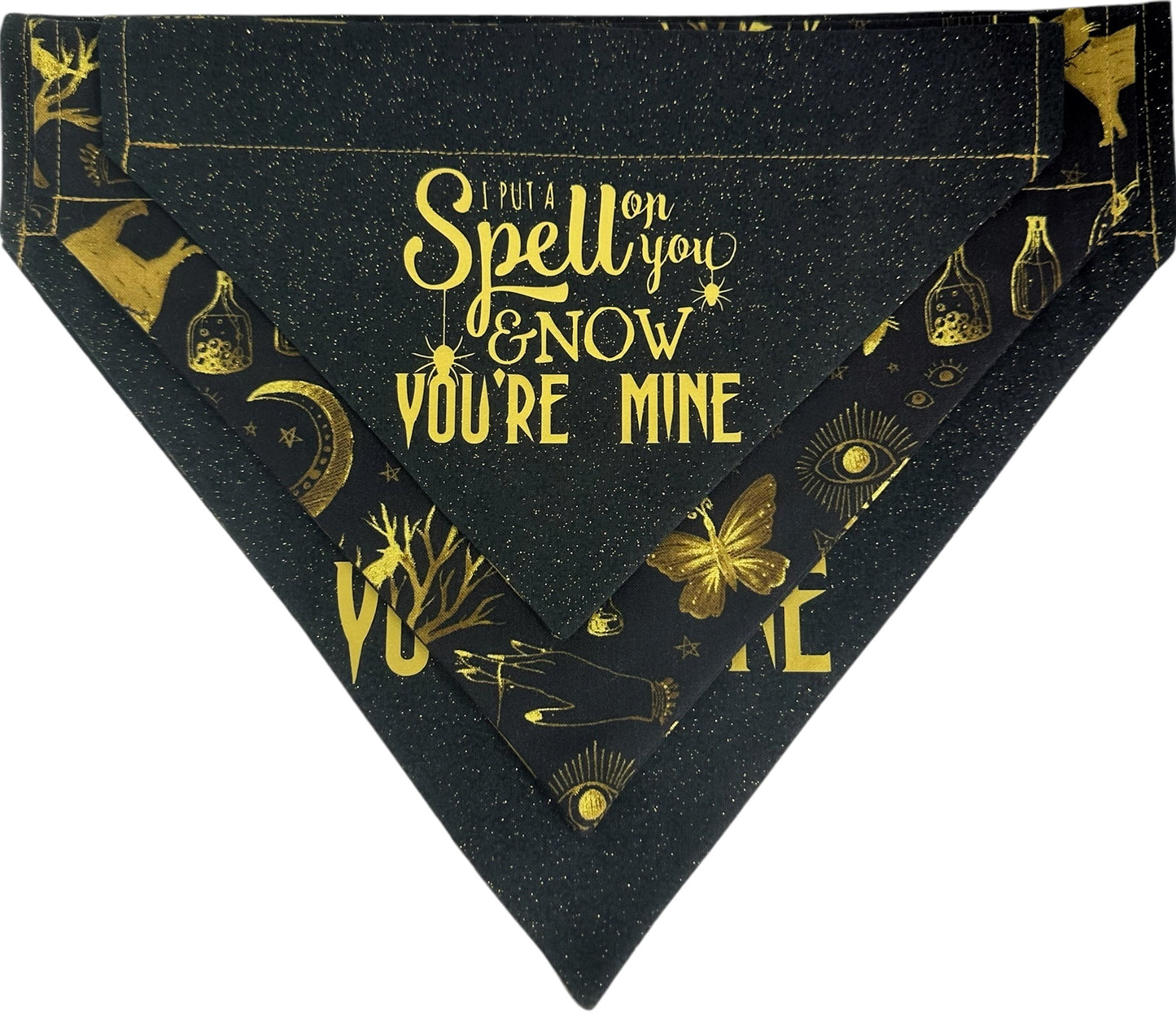 I Put A Spell On You Handmade Reversible Slip-on Bandana