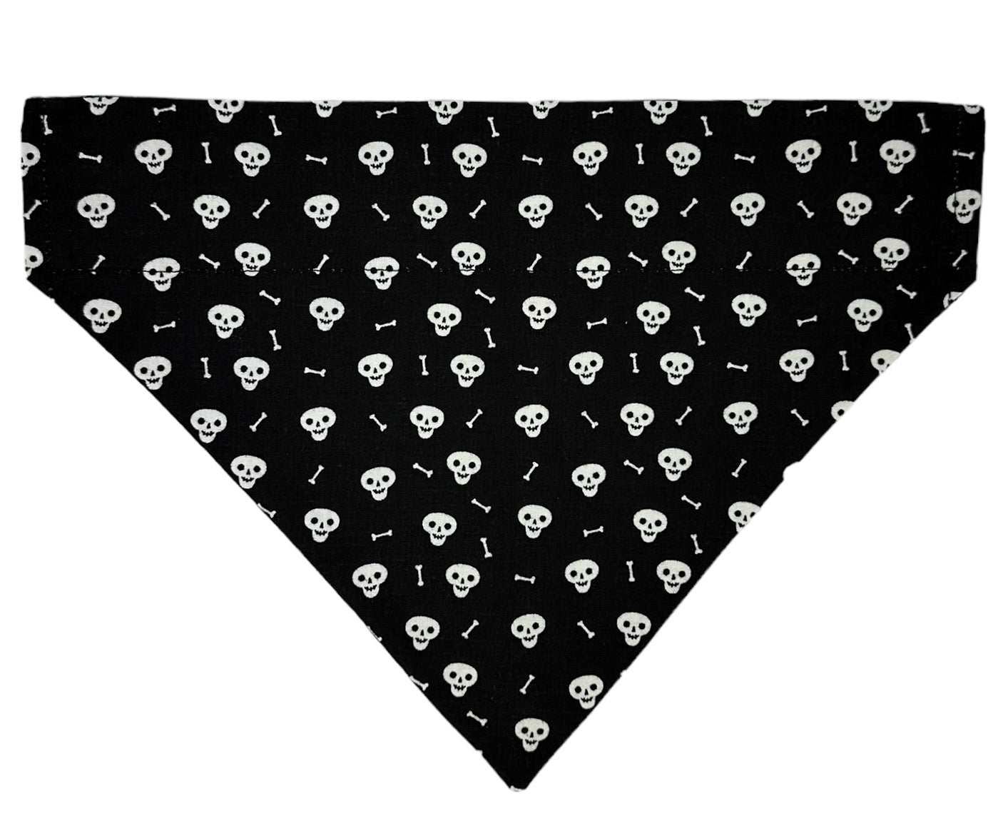 100 Bones Glow-in-the-Dark Handmade Reversible Slip-on Bandana