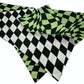 Harlequin and Warped Plaid Handmade Reversible Slip-on Bandana