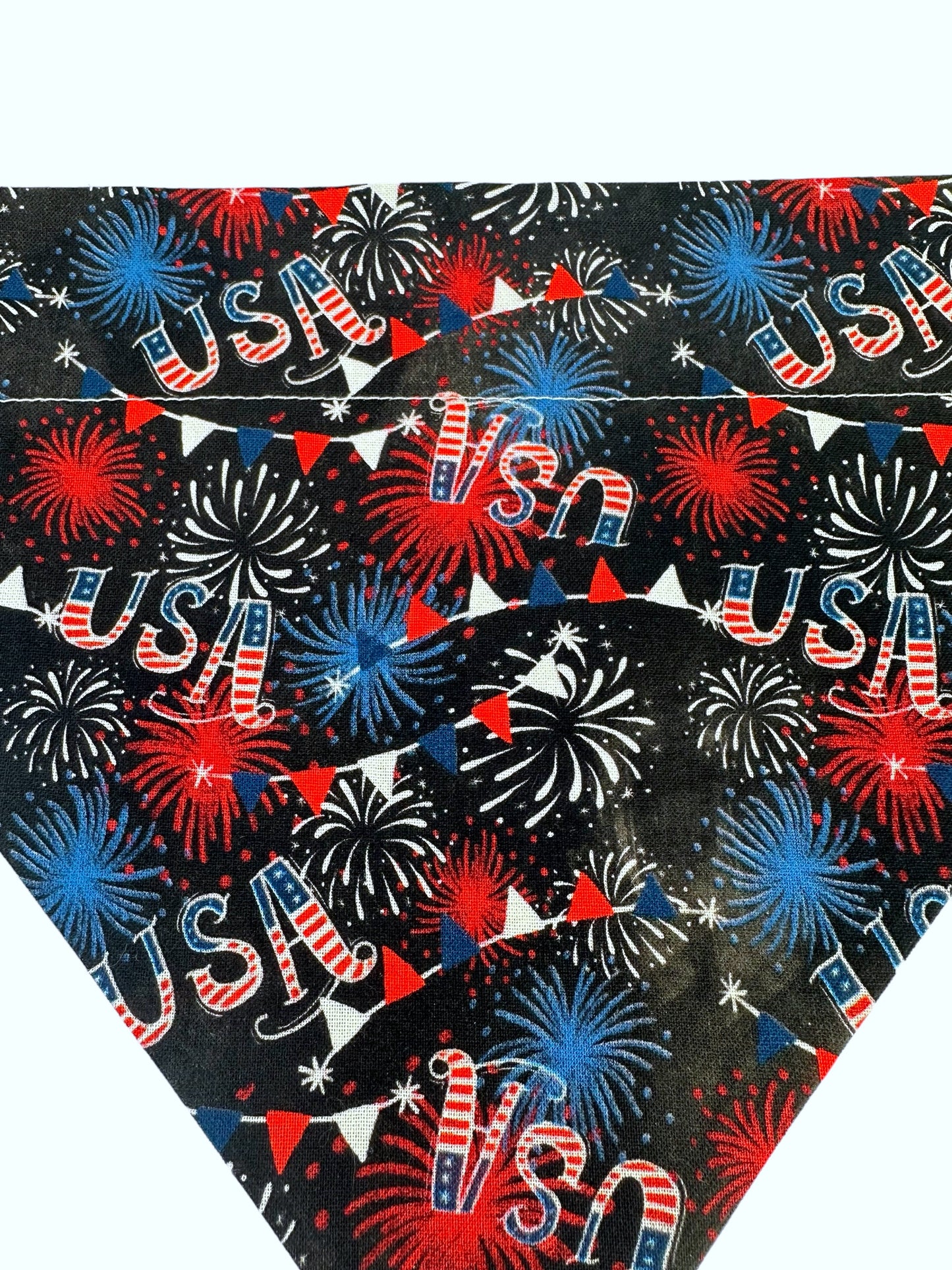 Party in the USA Handmade Reversible Slip-on Bandana