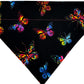 Stained Glass Butterflies Handmade Reversible Slip-on Bandana