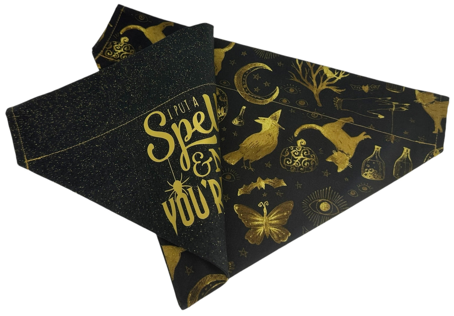 I Put A Spell On You Handmade Reversible Slip-on Bandana