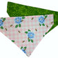 BEEutiful Picnic and Flowers Handmade Reversible Slip-on Bandana