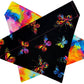 Stained Glass Butterflies Handmade Reversible Slip-on Bandana