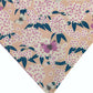 Butterflies and Purple Marble Handmade Reversible Slip-on Bandana