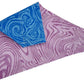 Blue Marble and Purple Marble Handmade Reversible Slip-on Bandana