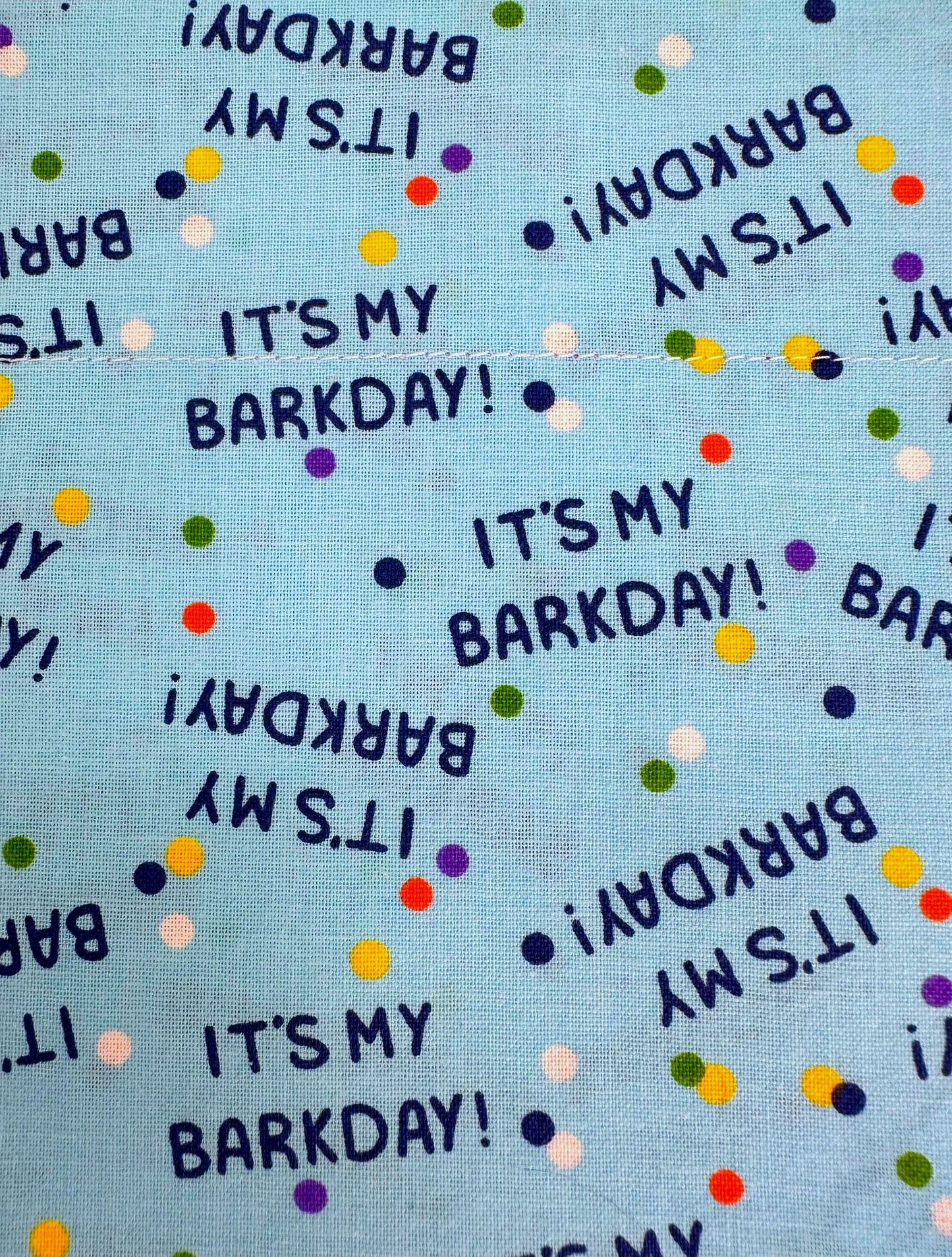 It’s My BARKday Handmade Reversible Slip-on Bandana