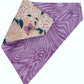 Butterflies and Purple Marble Handmade Reversible Slip-on Bandana