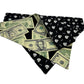 100 Bones Glow-in-the-Dark Handmade Reversible Slip-on Bandana