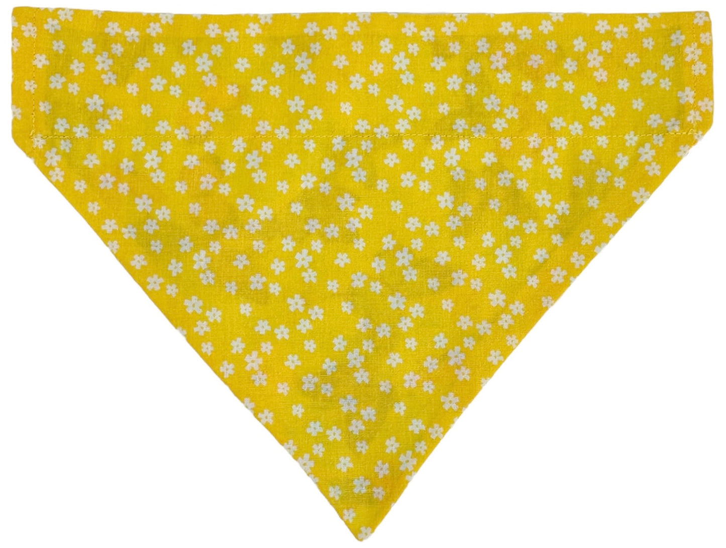 Butterflies and Yellow Flowers Handmade Reversible Slip-on Bandana