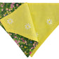 Embroidered Daisies and Forest Flowers Handmade Reversible Slip-on Bandana