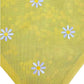 Embroidered Daisies and Forest Flowers Handmade Reversible Slip-on Bandana