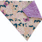 Butterflies and Purple Marble Handmade Reversible Slip-on Bandana