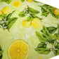 Lemon Blossoms and Green Flowers Handmade Reversible Slip-on Bandana