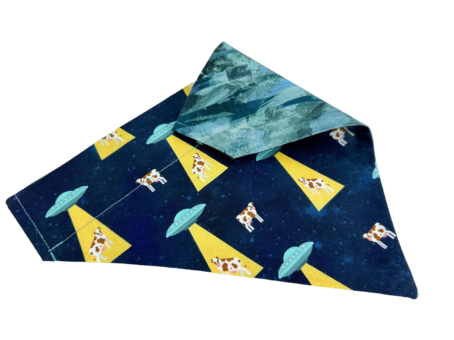 UFO Handmade Reversible Slip-on Bandana