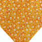 Orange Blossoms and Mosaics Handmade Reversible Slip-on Bandana