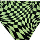 Harlequin and Warped Plaid Handmade Reversible Slip-on Bandana