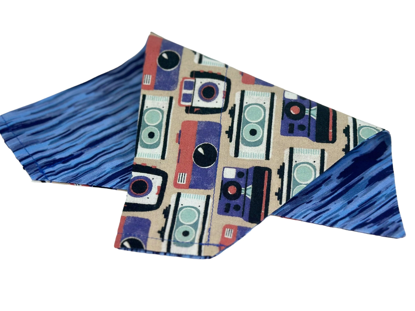 Camera Moment Handmade Reversible Slip-on Bandana