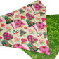 Mushrooms and Flowers Handmade Reversible Slip-on Bandana