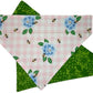 BEEutiful Picnic and Flowers Handmade Reversible Slip-on Bandana