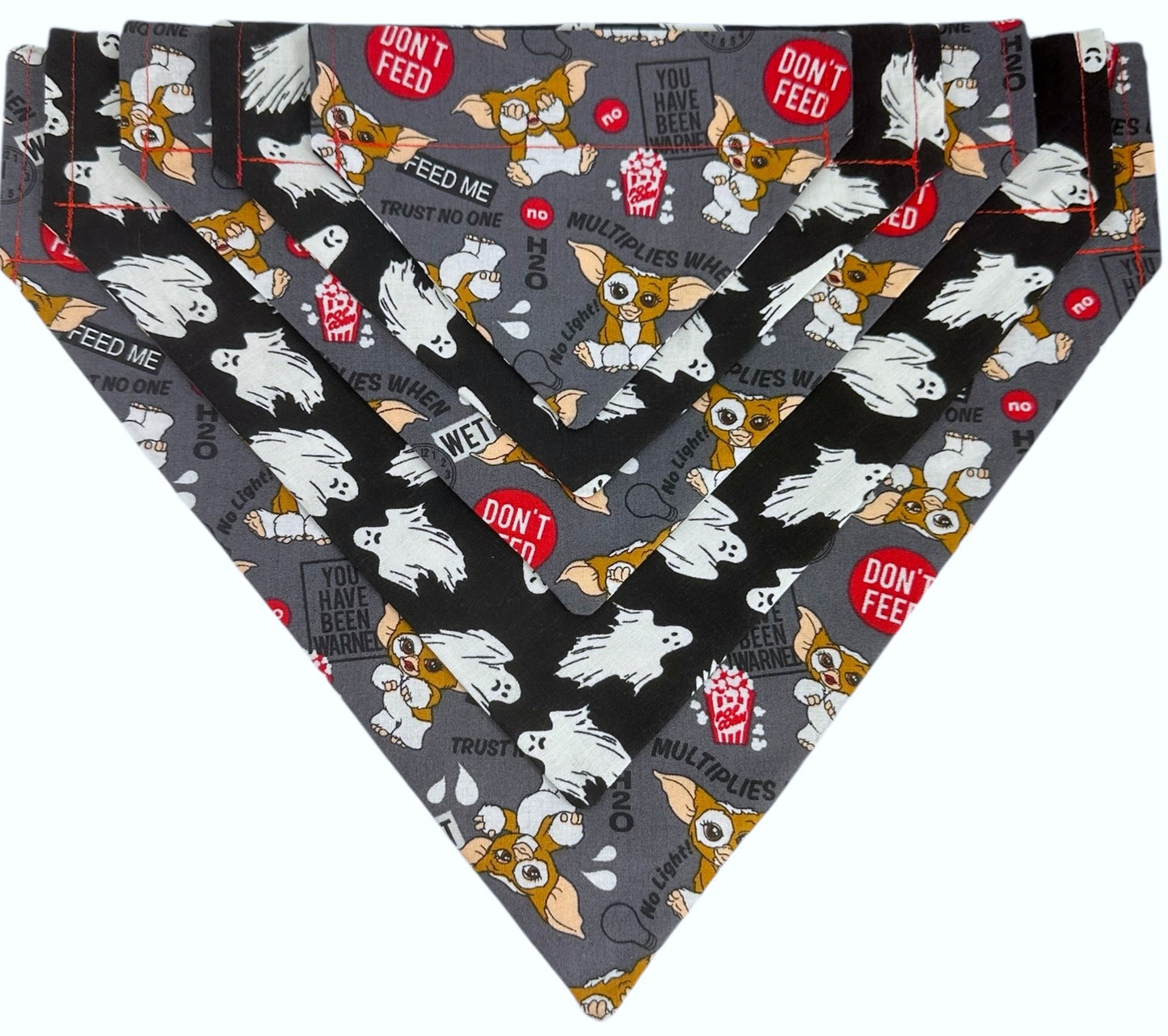 Ghastly Gremlins Glow-In-The-Dark Handmade Reversible Slip-on Bandana