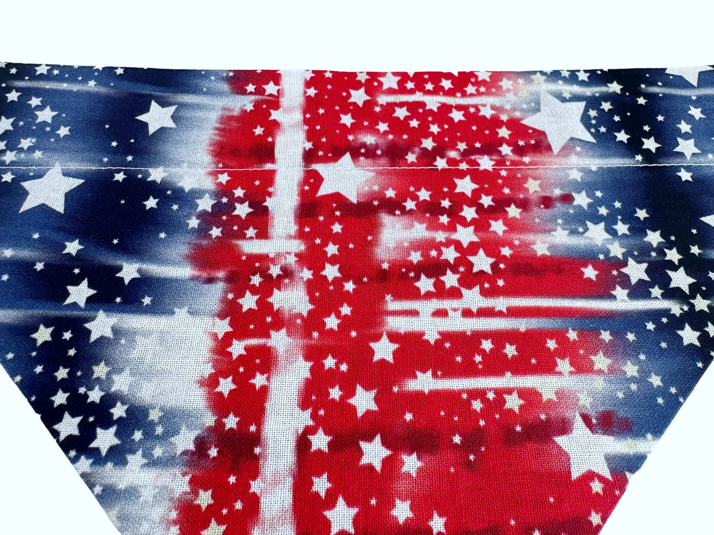 Stars and Stripes Handmade Reversible Slip-on Bandana