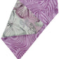 Watercolor Butterflies and Purple Marble Handmade Reversible Slip-on Bandana