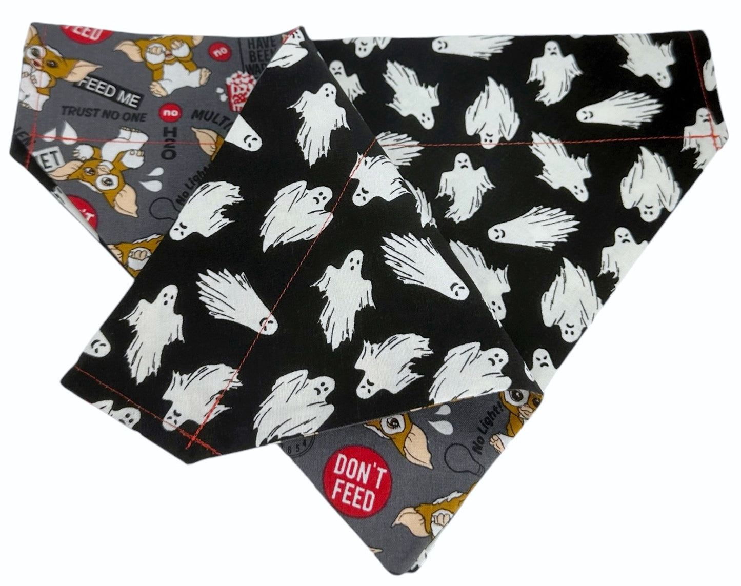 Ghastly Gremlins Glow-In-The-Dark Handmade Reversible Slip-on Bandana