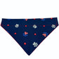 PAWty In The USA Handmade Reversible Slip-on Bandana