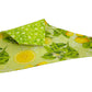 Lemon Blossoms and Green Flowers Handmade Reversible Slip-on Bandana