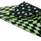 Warped Bones Glow-in-the-Dark Handmade Reversible Slip-on Bandana