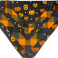 Jack-O’-Lantern Handmade Reversible Slip-on Bandana