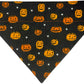 Jack-O’-Lantern Handmade Reversible Slip-on Bandana