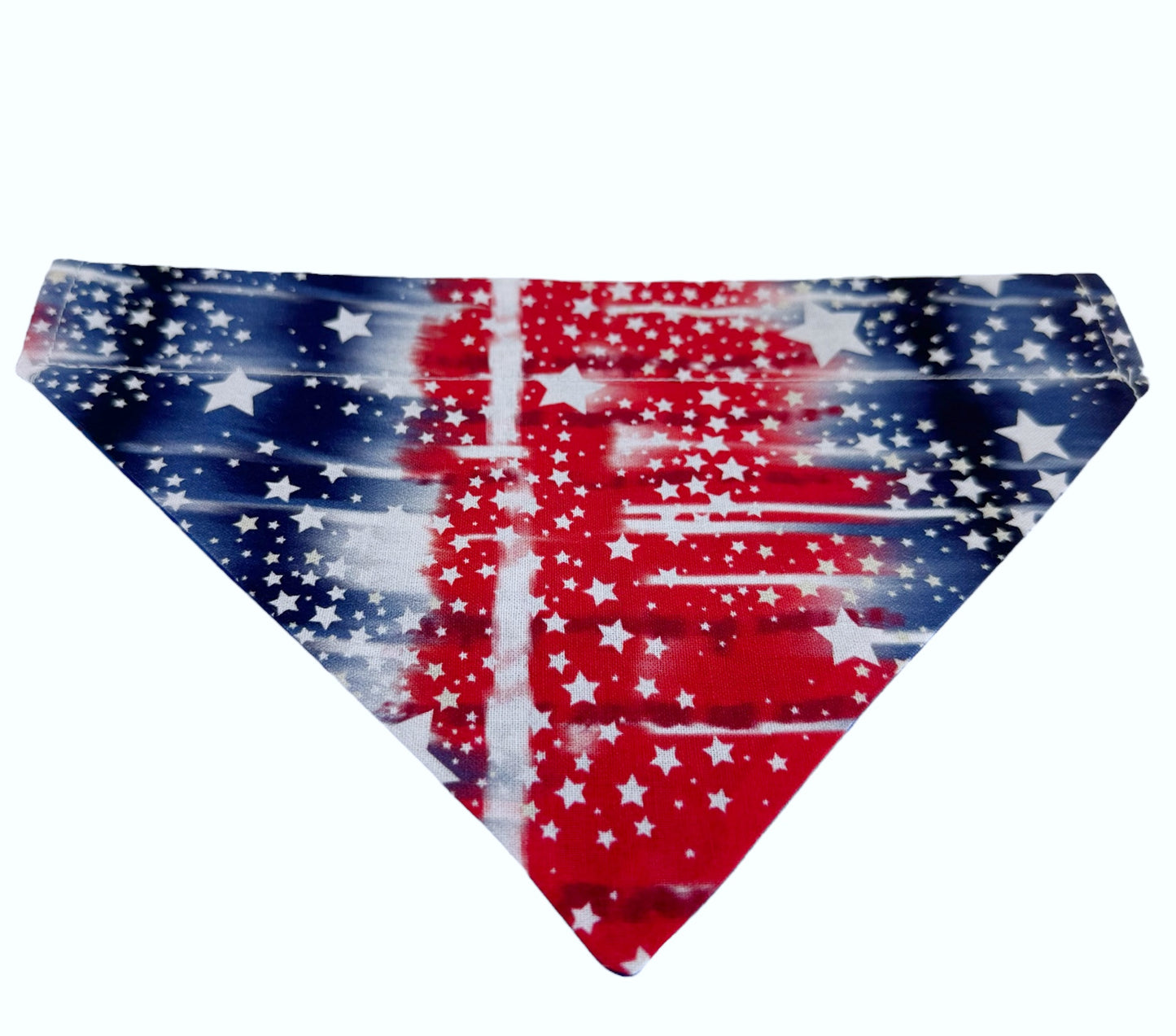 Stars and Stripes Handmade Reversible Slip-on Bandana