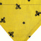 Embroidered Honeybee Handmade Reversible Slip-on Bandana