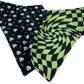 Warped Bones Glow-in-the-Dark Handmade Reversible Slip-on Bandana