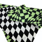 Harlequin and Warped Plaid Handmade Reversible Slip-on Bandana