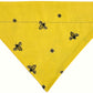 Embroidered Honeybee Handmade Reversible Slip-on Bandana