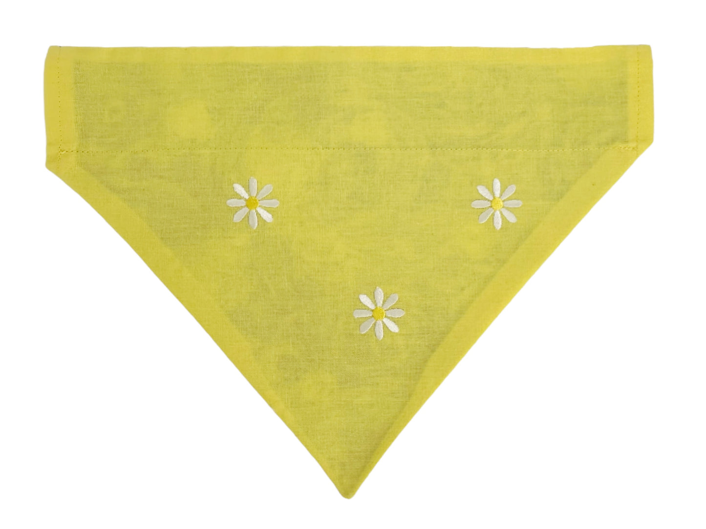 Starry Night and Daisies Handmade Reversible Slip-on Bandana