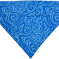 Blue Marble and Purple Marble Handmade Reversible Slip-on Bandana