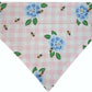 BEEutiful Picnic and Flowers Handmade Reversible Slip-on Bandana