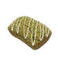 A single green tasty Broccoli and Peas loaf.